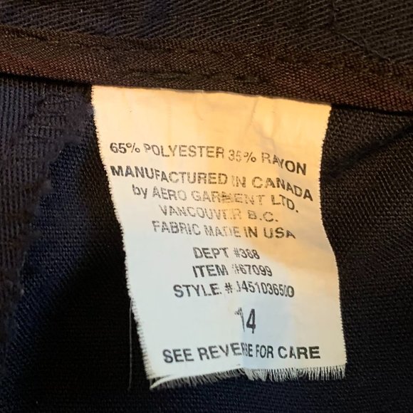 Two pair JW Collection Dress Trousers Black and Navy Size 14 - Picture 7 of 9